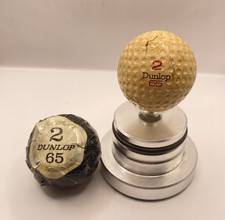 Vintage 2 DUNLOP 65 Golf Ball In Wrapper With Extra Ball UK
