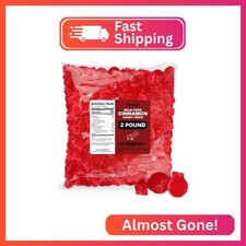 Cinnamon Hard Candy Discs 2 lbs Bulk Pack Christmas Candies - Approx. 150 Indivi