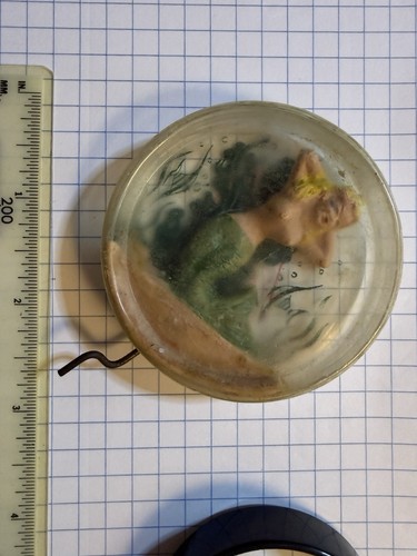 Vintage 1951 MERMA Mermaid Hand Crank Dancing Gyrating Novelty Toy Works