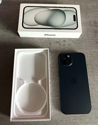 Apple iPhone 15 128 GB Schwarz Slate Smartphone ohne Simlock iOS mit OVP