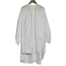 ENFOLD SOMELOS A-line tunic shirt dress, size 38, white Women USED