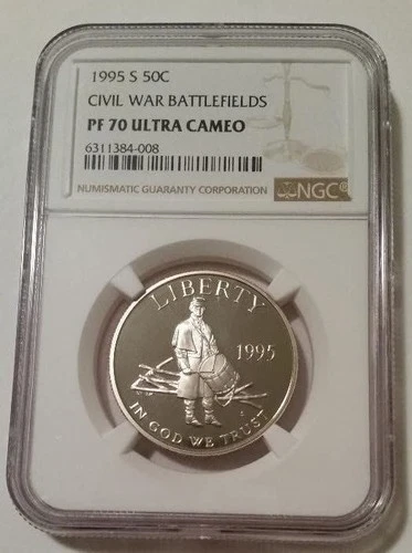 1995 S Civil War Battlefields Commemorative Half Dollar Proof PF70 UC NGC