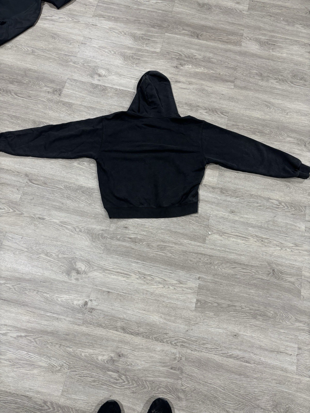 broken planet basic black hoodie - image 2