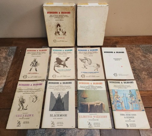 1975 D&D TSR White Box 6th Print + Supp 1-4 Greyhawk, Blackmoor ...