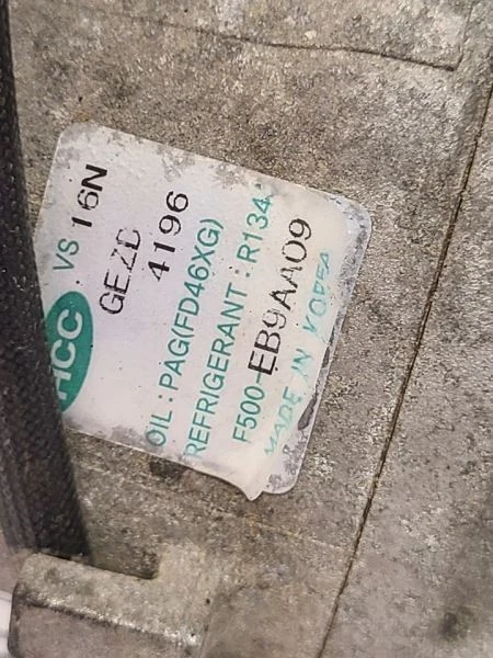 11 Kia Optima 2011 aire acondicionado compresor de aire acondicionado OEM 977013R000 2011 Foto 4 de 4