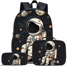 Astronaut Backpack Set,3 Piece Large Capacity Backpack for Travel,School  Daily