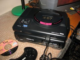 SEGA MEGA CD 1 + SEGA MEGADRIVE 1 CONSOLE SET JAPAN