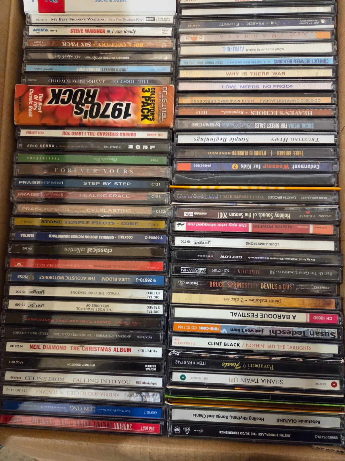 Lot of 100 Assorted CDs MIX ALL Genres Artwork+Case RANDOM BUNDLE ...