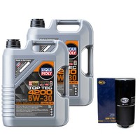 MotoröL Set 4200 5W-30 Liqui Moly 10 Liter + ÖLfilter FüR Audi V8 3.6 Quattro