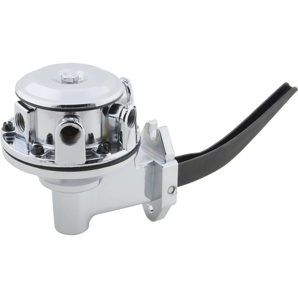 Mechanical Fuel Pump, 80 GPH, 6 PSI, Chrome, Fits Oldsmobile 260-455 - Image 2 of 4