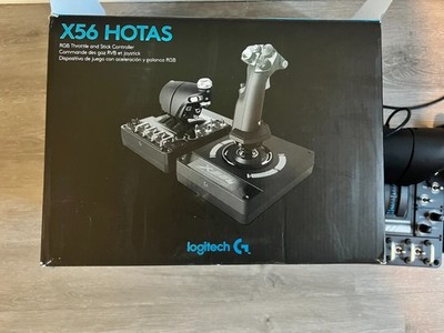 Logitech G X56 H.O.T.A.S. RGB Flight/Space Simulator Game Controller w/ Box