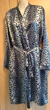 Animal print satin Robe Dressing Gown, Marlon sz 16, Excellent