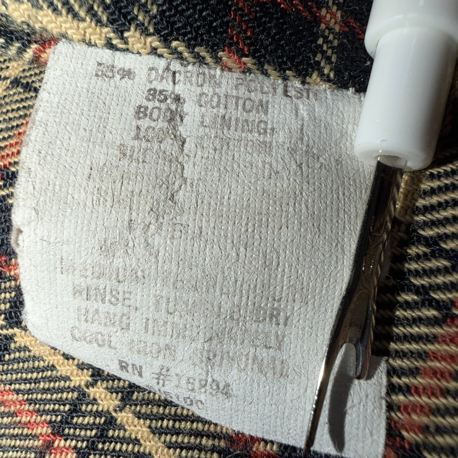 70s Plaid Lined Bomber Jacket Spotsmaster Made In USA Size Large Essentials  thumbnail 16