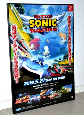 Sonic Team Racing -  Promotional B2 Poster  - PS4 Switch 2019