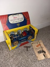 Vintage Schuco 1225 Mercer Type 35J 1913 Western Germany  blue Tin Car - FullSet