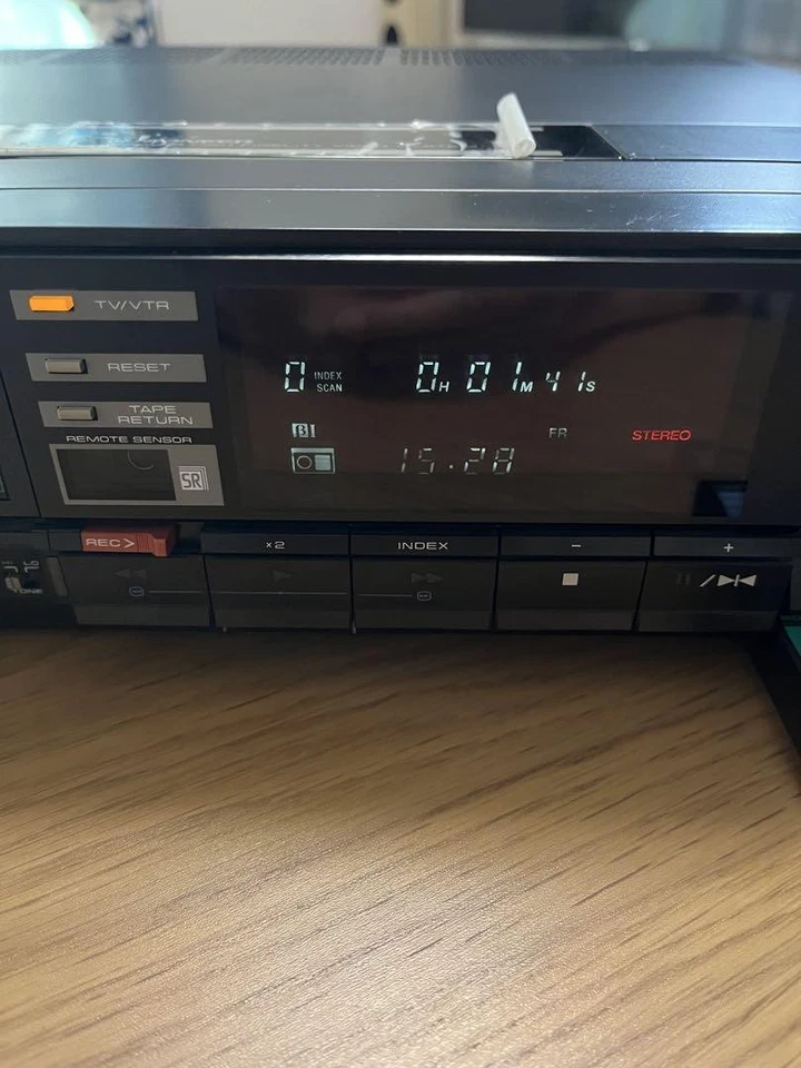 Reproductor de VCR Pioneer Betamax Vx-9 Grabadora de video para el hogar Reproductor de cinta analógica Foto 4 de 4