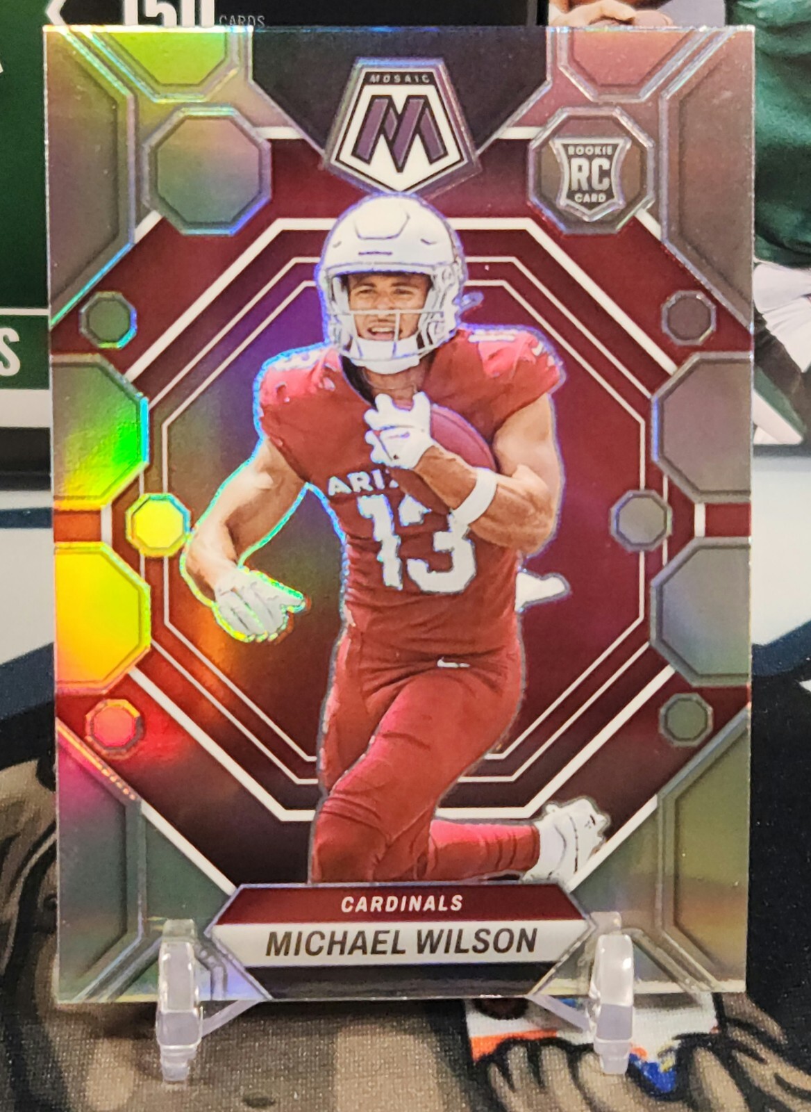 2023 Mosaic Michael Wilson #350 Silver Prizm Rookie Card Arizona Cardinals RC
