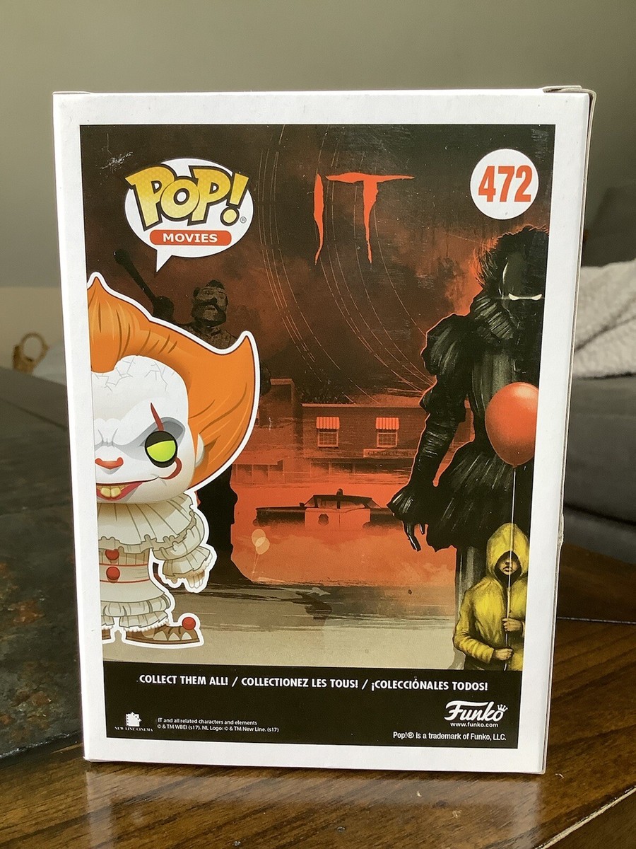 Pennywise With Boat IT Funko Pop #472 Vaulted Rare Exclusive Minty