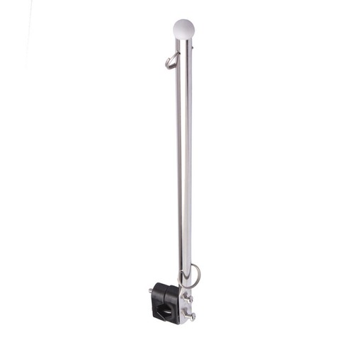 2 Piezas 7/8" a 1" Marino Acero Inoxidable Montaje en Riel Bandera Poste Barco Accesorios - Imagen 4 de 6