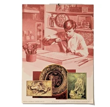 Advertising Poster USSR ☭ Soviet Ukraine ☭Promo Kyiv 1989☭ Buy Wood Carvings