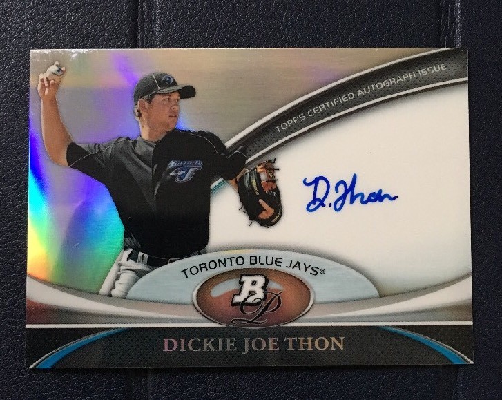 DICKIE JOE THON 2011 TOPPS AUTOGRAPHED SIGNED AUTO BASEBALL CARD