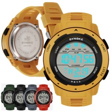 Men's Outdoor Sports Watch Easy Read Digital Multi-Functions LED Alarm Stopwatch