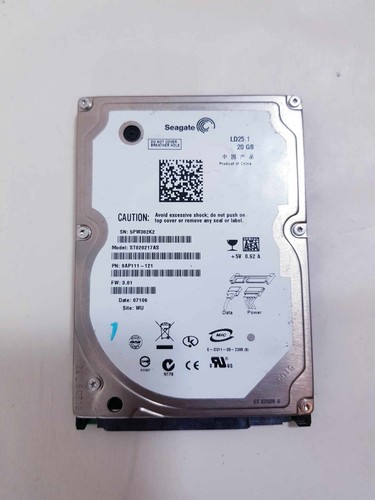 SEAGATE LD25.1 20GB 5.4k 2MB SATA 2.5'' ST920217AS - 第 1/12 張圖片