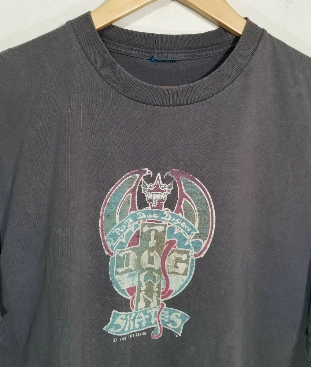 RED DOG DESIGN 1978 Dogtown Skateboard Shirt RARE Vintage Dog Town Men's Size XL