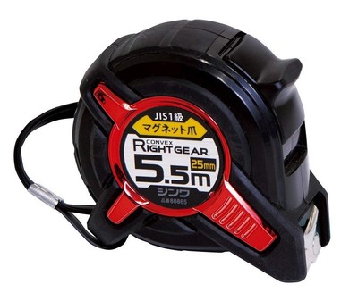 72762 5.5m/" MEASURING TAPE /"SMART GEAR 25mm SHINWA