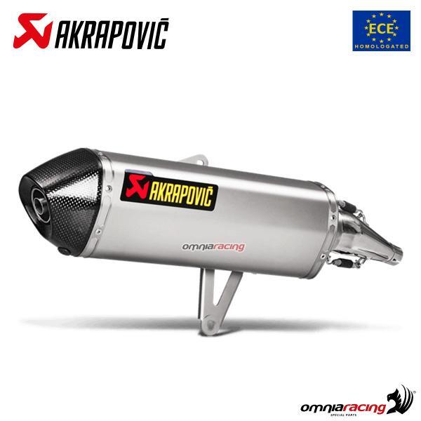 Terminale scarico Akrapovic omologato acciaio Honda SH300i 2016-2020
