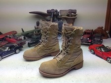 BEIGE MADE IN USA STEEL TOE BELLVILLE DESERT SAND MILITARY COMBAT BOOTS 4 R