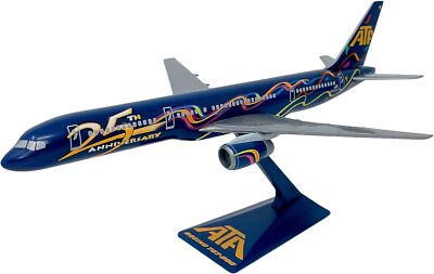 Flight Miniatures ATA Boeing 757-200 25th Annv N520AT Desk 1/200 Model Airplane