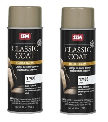 SEM 17403 Classic Coat Camel Interior Vinyl & Leather 12 oz (2 Pack)