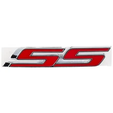 OEM NEW GM Trunk Lid SS Emblem Badge Nameplate Red Chrome 10-16 Camaro 92228475