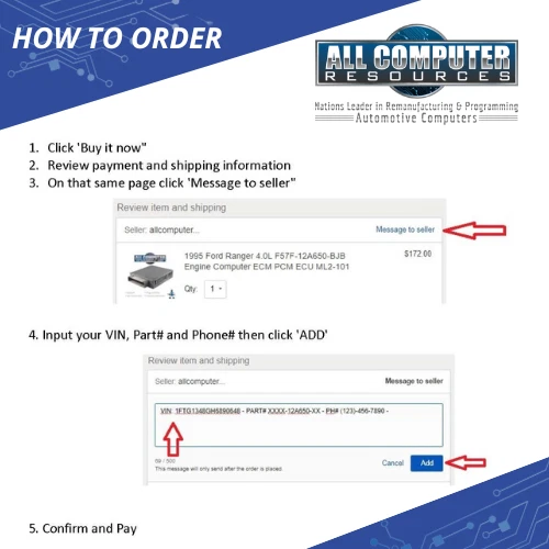 2015 Chevrolet Caprice 3.6L 12656775 ECU ECM PCM Computer Programmed E39A - Image 3 of 4