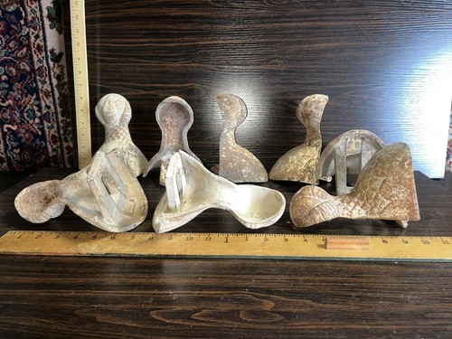4 Cast Iron Ball & Claw Feet Victorian Era Antique (Not 8)