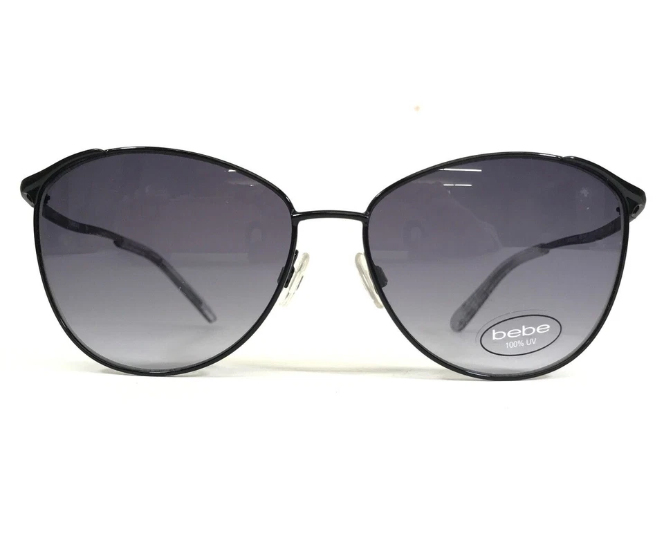 Bebe 太阳镜 BB7146 001 JET OBSESSED 黑色水晶镜框紫色镜片 — 第 2/4 张图片