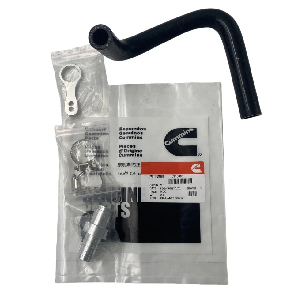 Kit de manguera de refrigerante para Dodge Ram 2009-2019 6,7 L Cummins adaptador de derivación de enfriador Foto 2 de 4