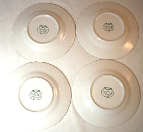 Pfaltzgraff YULETIDE Stoneware: 4 Cups & Saucers: Christmas Holiday: EXC: NR - Picture 6 of 6