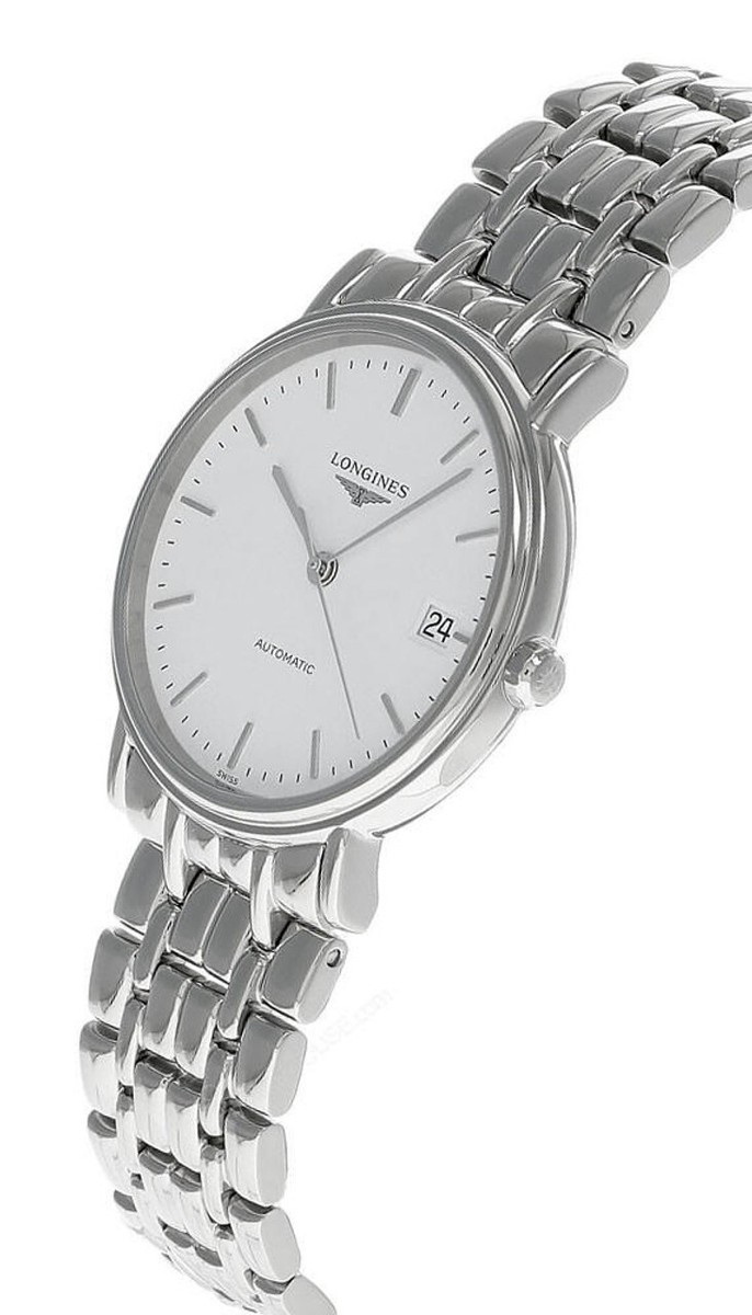 Longines Presence Auto 34.5mm White Dial Ladies Watch L4.821.4
