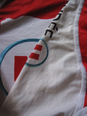 Maillot Cycliste Alé Homme – Rouge/blanc, Taille S, Sans Manches, Intégral