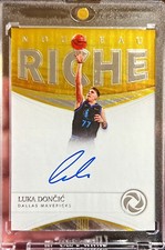 2018-19 Opulence Luka Doncic Rookie Nouveau Riche On Card Auto /99 RC SP
