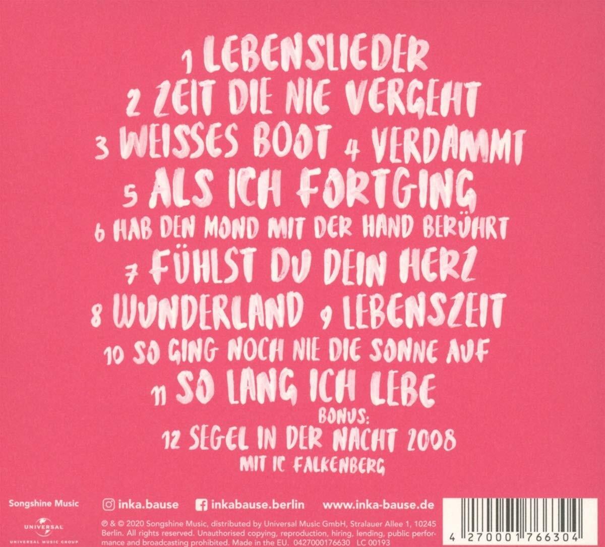 Thumbnail - Inka Bause Lebenslieder (cd)