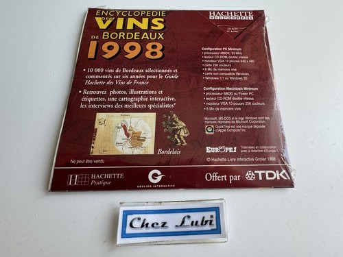Hachette - Encyclopédie Des Vins De Bordeaux 1998 - PC / Mac - FR - Neuf Blister - Photo 2/2