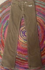 Brown Stretch Corduroy Pants sz 1 DKNY Vintage Soft