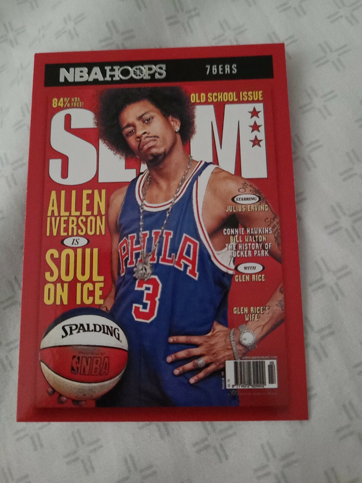 2020-2021 NBA Hoops Allen Iverson Slam Cover