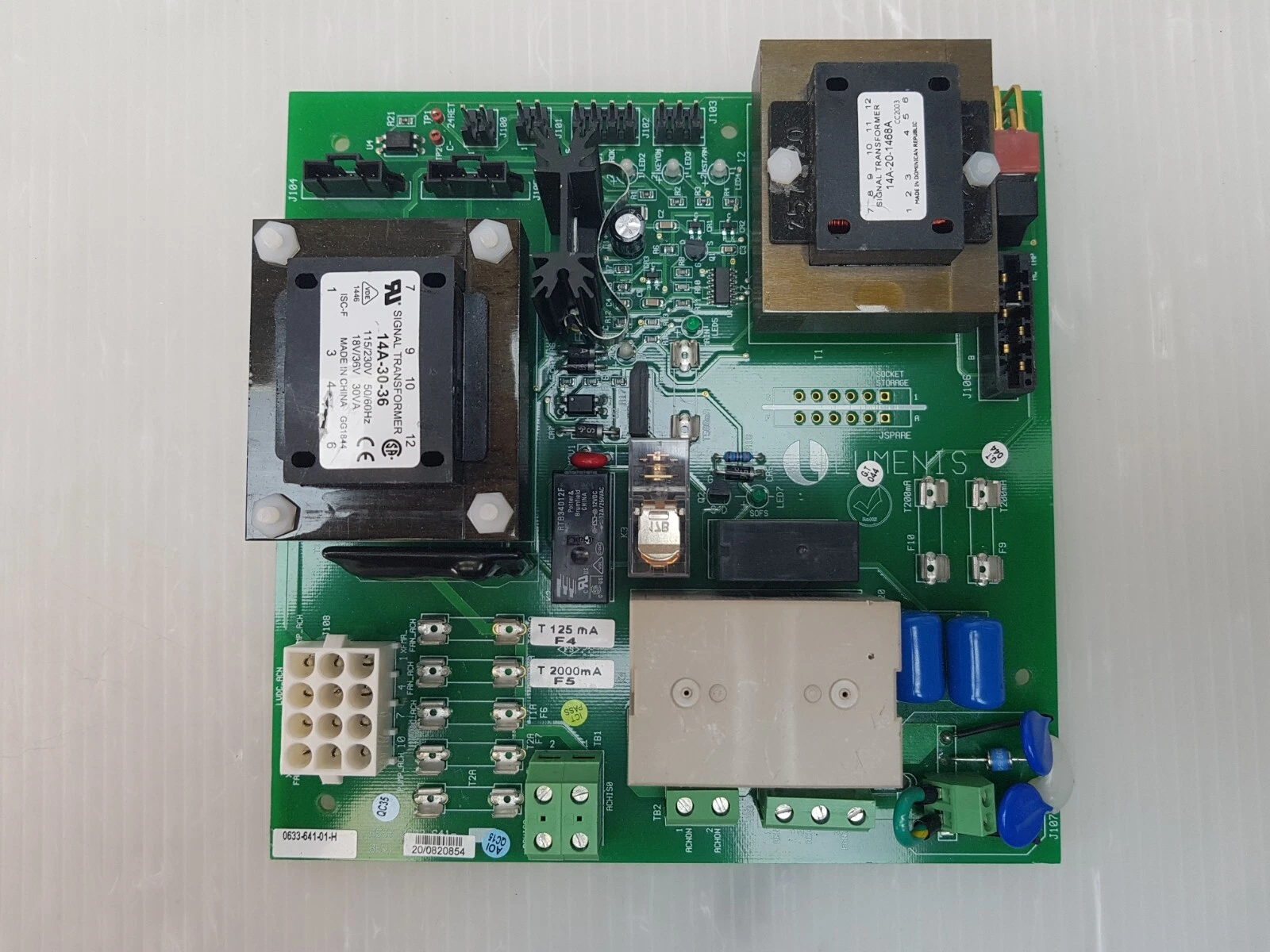 Green version of the Lumenis 0633-641-01 Rev H board with the Lumenis logo