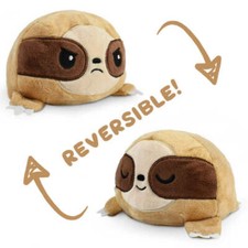 Tee Turtle Reversible Sloth Mini Plush: Brown
