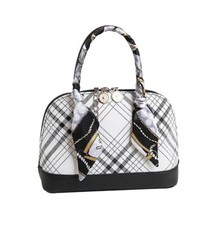 Cute PU Leather Fashion Purse Cross Body Gold Chain Over Shoulder White Bag