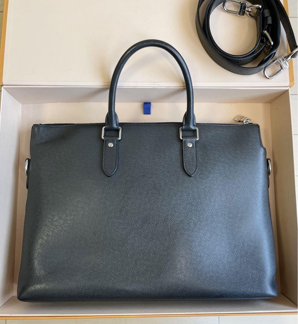 Louis Vuitton Anton Briefcase Taiga Leather men's bags Gem